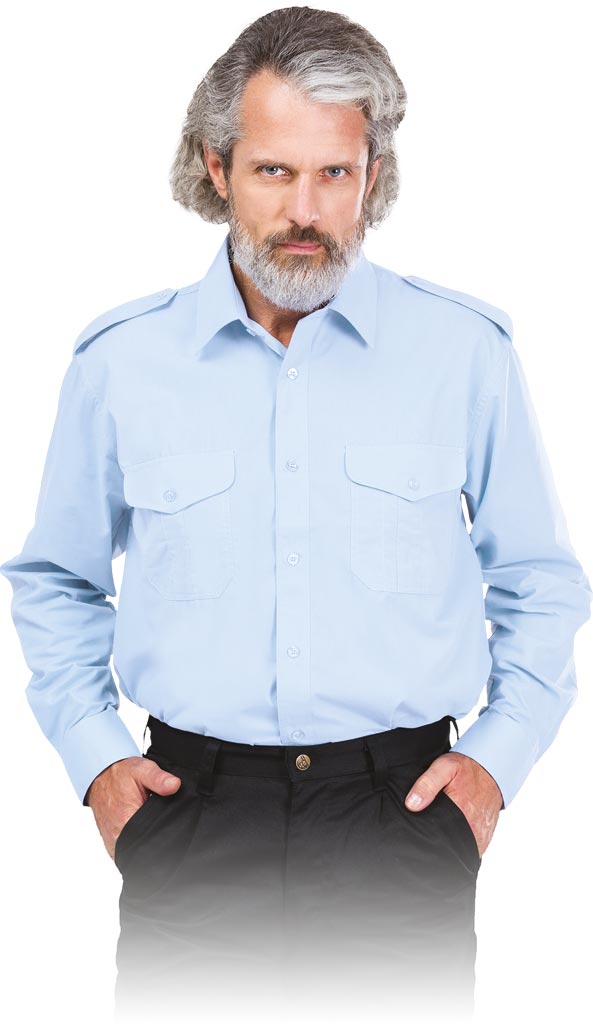 KOSZULA WYJŚCIOWA REIS KWSDR; JASNONIEBIESKI (XL)