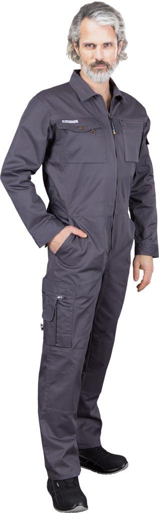 KOMBINEZON OCHRONNY LHOLLMAN LH-OVERTER; SZARY/STALOWY (52)