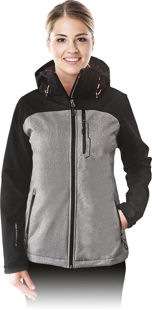 KURTKA OCHRONNA LHOLLMAN LH-LADYFUN; SZARO-CZARNY (M)
