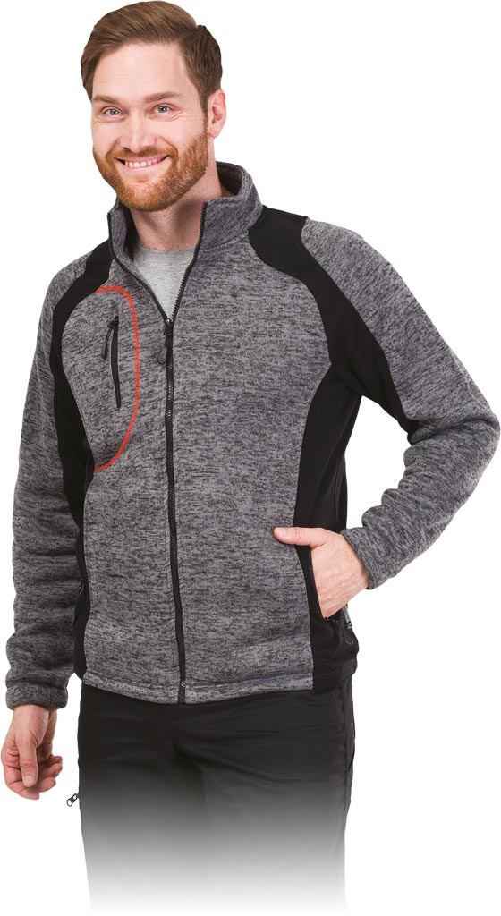 BLUZA OCHRONNA LHOLLMAN LH-WALROSS; SZARO-CZARNY (L)