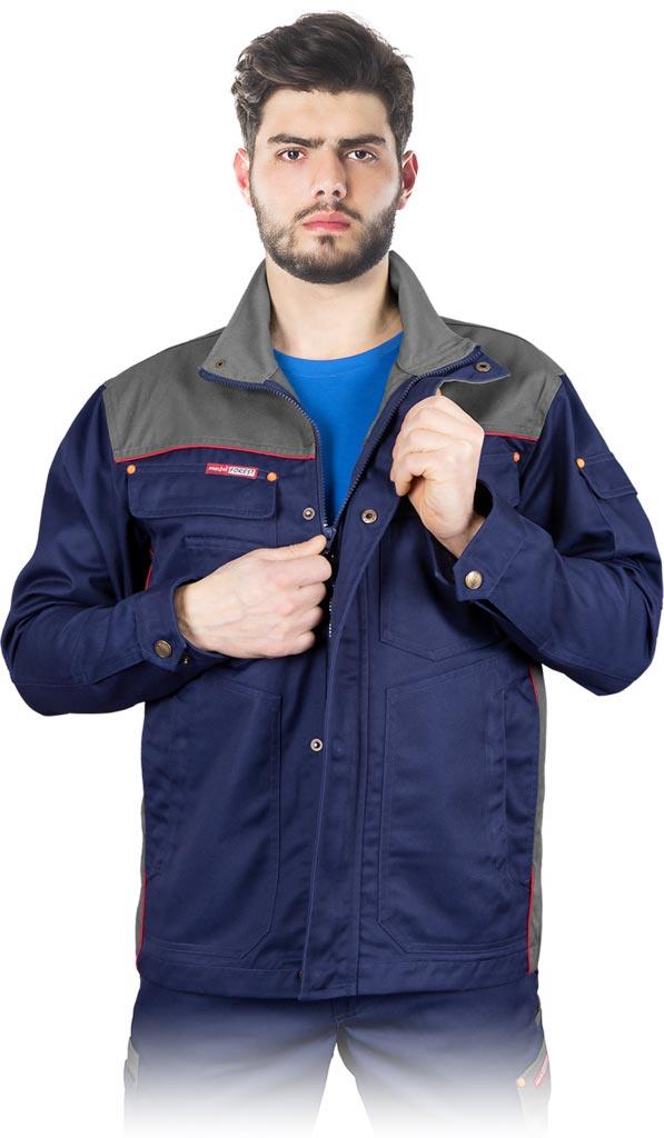 BLUZA OCHRONNA REIS BF; GRANATOWO-SZARY (XXXL)
