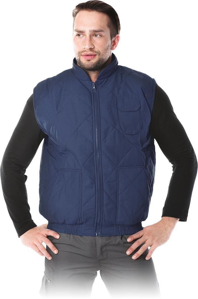 BEZRĘKAWNIK OCHRONNY OCIEPLANY REIS BARRAKUDA; GRANATOWY (XXXL)