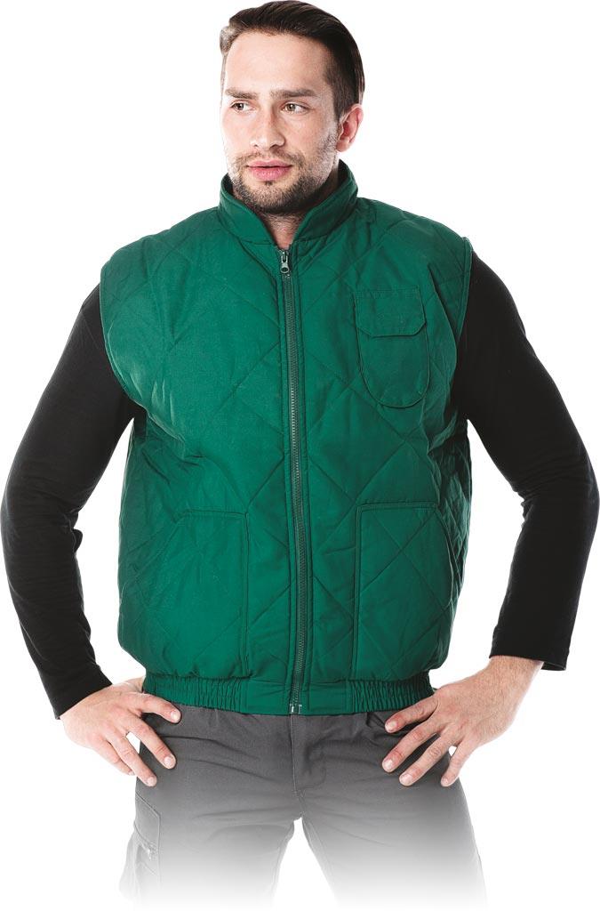 BEZRĘKAWNIK OCHRONNY OCIEPLANY REIS BARRAKUDA; ZIELONY (XL)