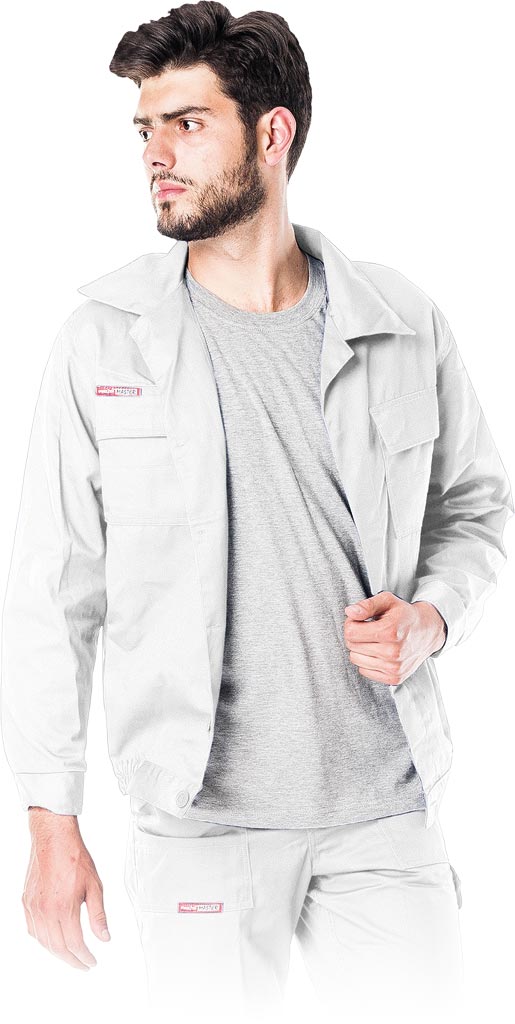 BLUZA OCHRONNA REIS BM; BIAŁY (L)