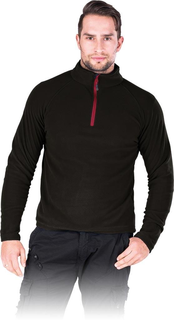 BLUZA Z POLARU OCHRONNA REIS POLMENKS; CZARNY (XXXL)
