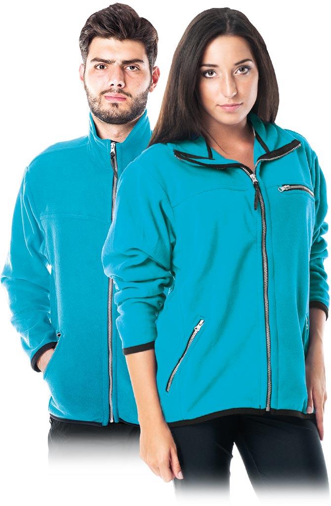 BLUZA Z POLARU OCHRONNA REIS POLAR-HONEY; JASNONIEBIESKI (S)