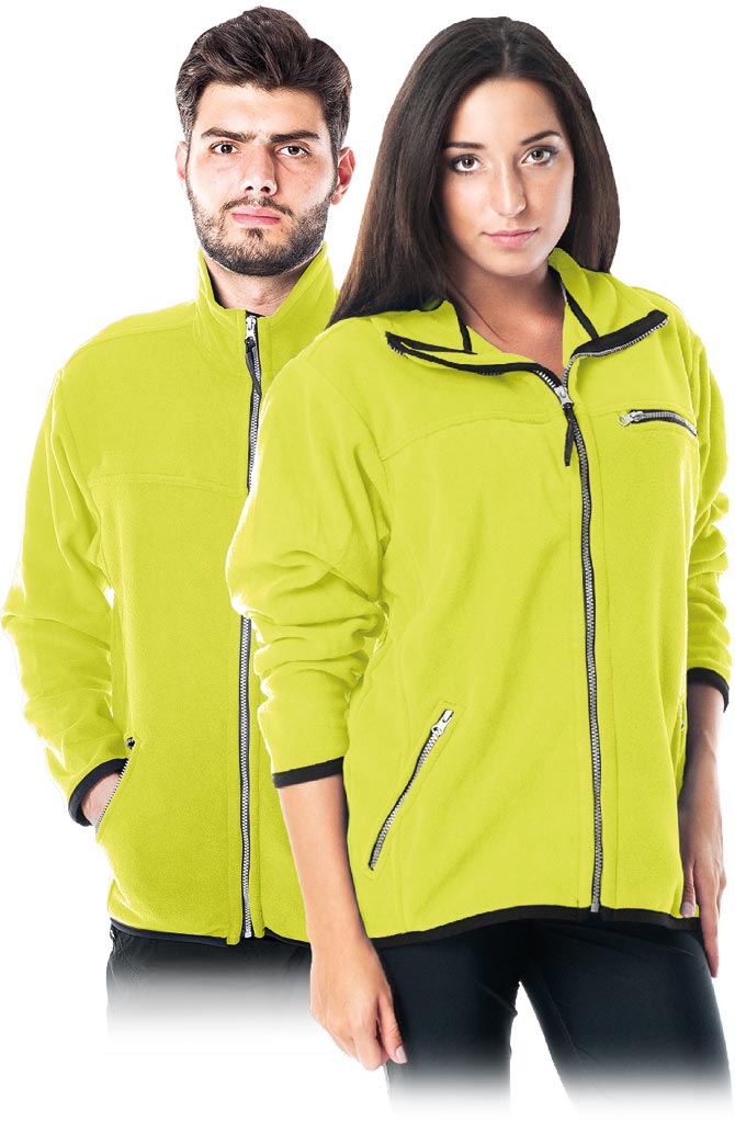 BLUZA Z POLARU OCHRONNA REIS POLAR-HONEY; SELEDYNOWY (S)