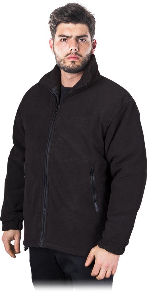 BLUZA OCHRONNA OCIEPLANA Z POLARU REIS POL-POLAREX; CZARNY (XXXL)
