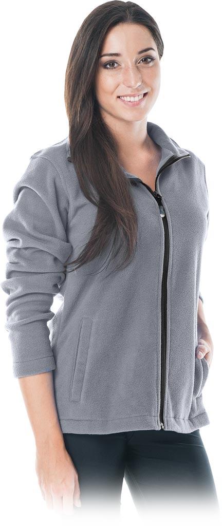 BLUZA Z POLARU OCHRONNA REIS POLLADYDS; JASNOSZARY (XL)