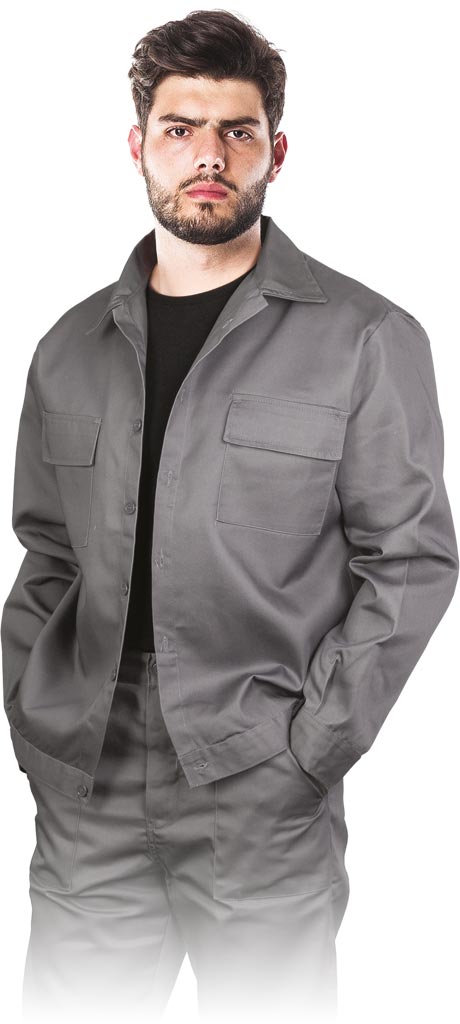 BLUZA OCHRONNA REIS YES-J; SZARY/STALOWY (L)
