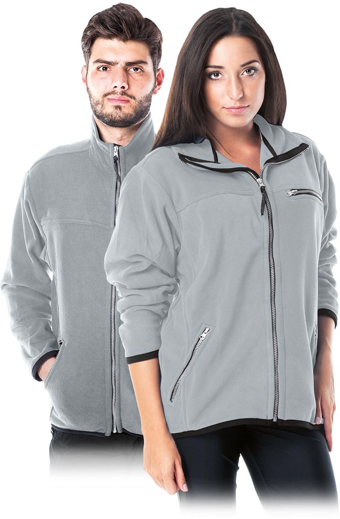 BLUZA Z POLARU OCHRONNA REIS POLAR-HONEY; JASNOSZARY (XXL)