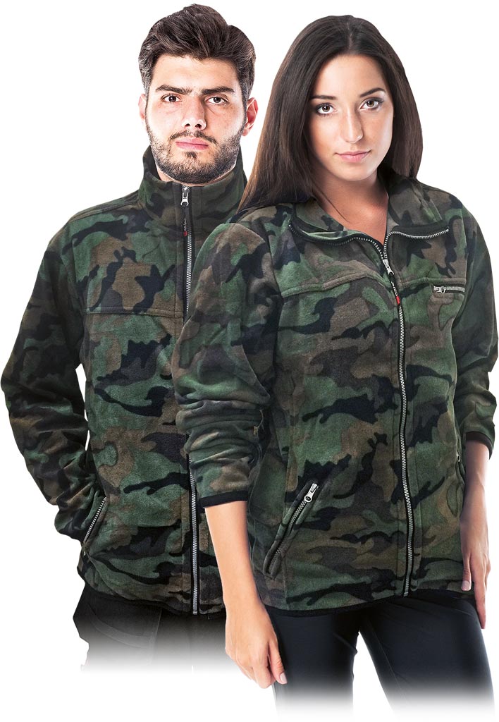 BLUZA Z POLARU OCHRONNA REIS POLAR-HONEY; MORO (S)