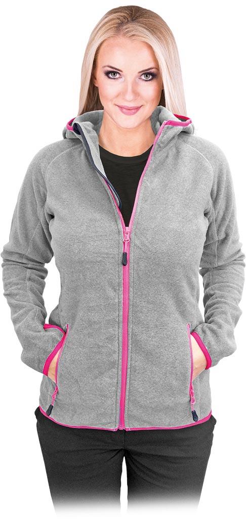 BLUZA Z POLARU OCHRONNA LHOLLMAN LH-LADYBUG; JASNOSZARY (M)