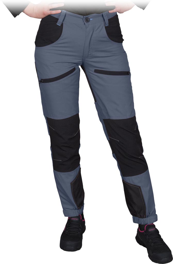 SPODNIE OCHRONNE DO PASA REIS HOBBER-L; CIEMNOSZARO-CZARNY