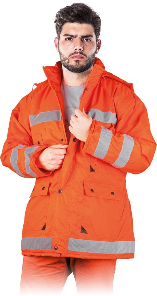 KURTKA OCHRONNA OCIEPLANA REIS K-ORANGE; POMARAŃCZOWY (XXL)