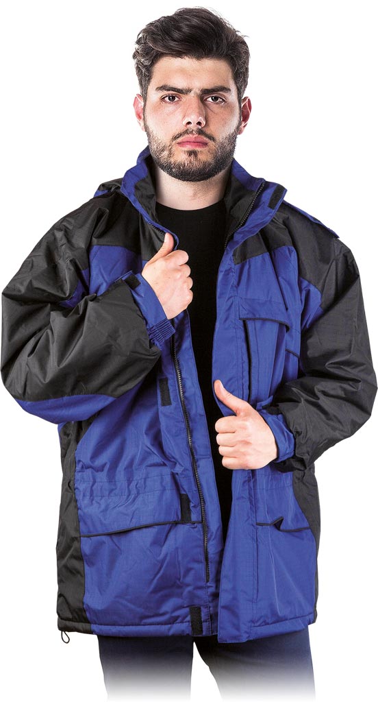 KURTKA OCHRONNA OCIEPLANA REIS WIN-BLUE; NIEBIESKO-CZARNY (XL)