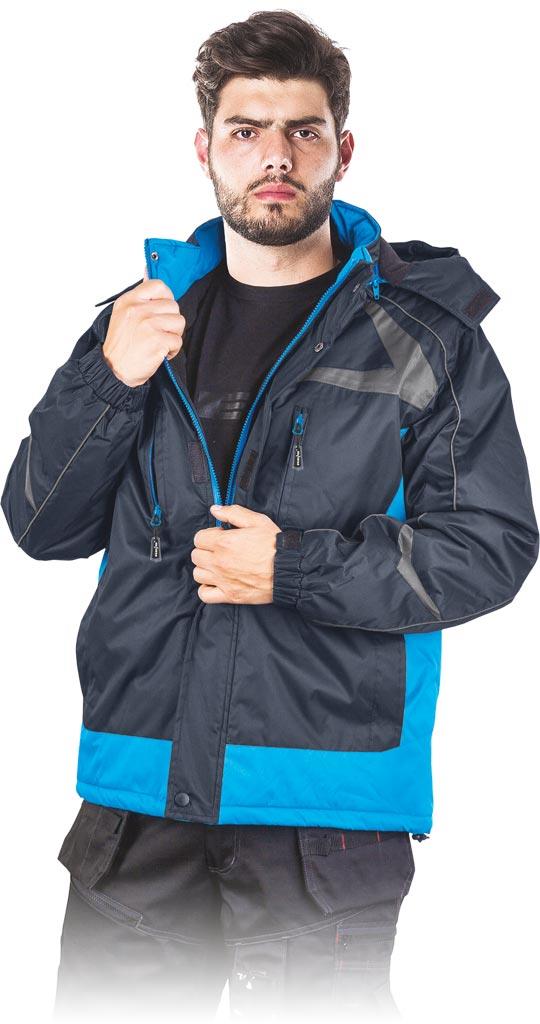 KURTKA OCHRONNA OCIEPLANA REIS ZEALAND; GRANATOWO-NIEBIESKI (XXXL)