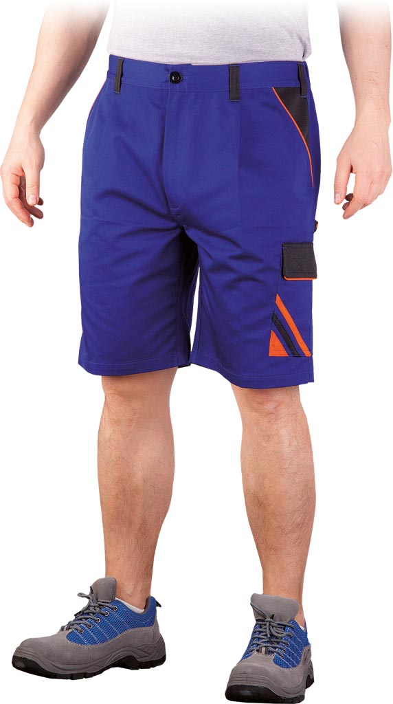 SPODNIE OCHRONNE DO PASA - KRÓTKIE REIS PRO-TS; NIEBIESKO-CZARNO-POMARAŃCZOWY