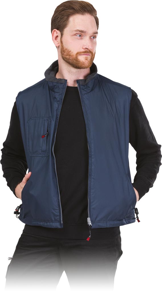 BEZRĘKAWNIK OCHRONNY OCIEPLANY REIS NEVADA; GRANATOWY (XXXL)