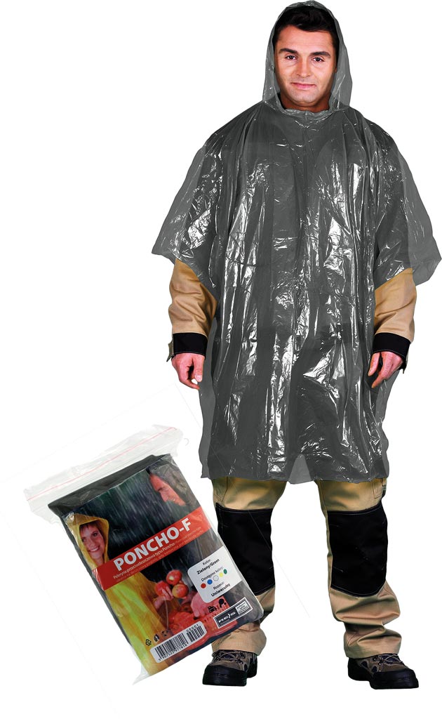 PONCZO PRZECIWDESZCZOWE REIS PONCHO-F; CZARNY