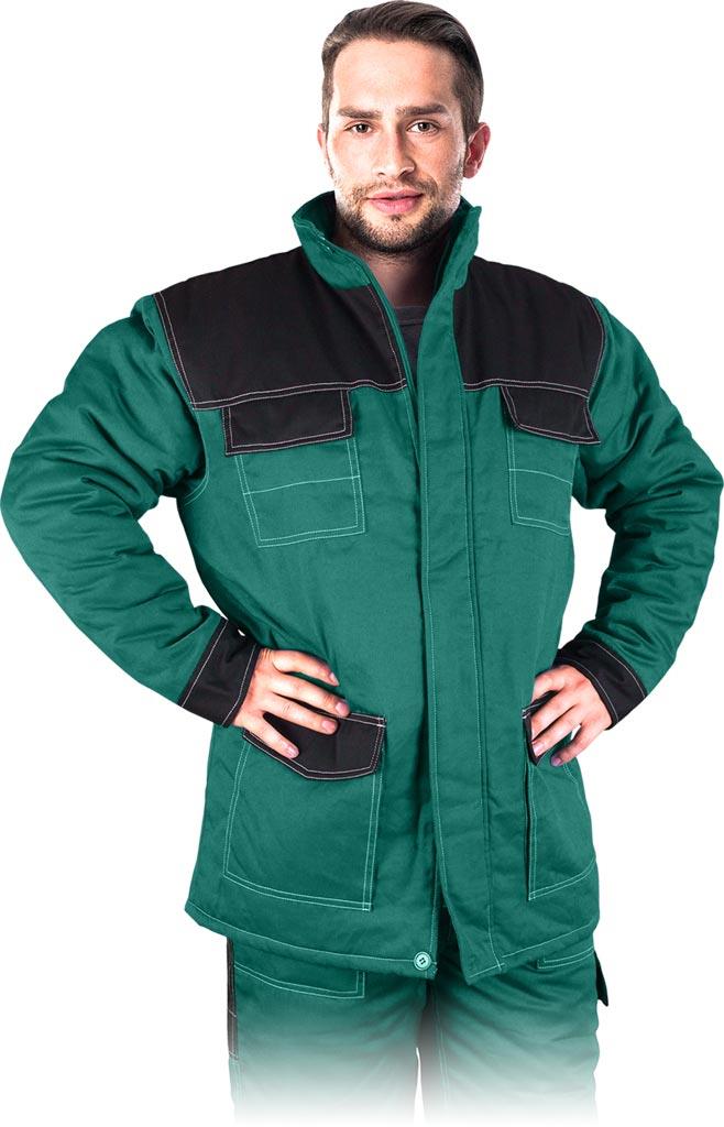 KURTKA OCHRONNA OCIEPLANA REIS MMWJL; ZIELONO-CZARNY (XL)
