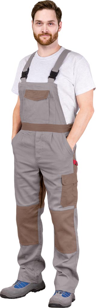 SPODNIE OCHRONNE OGRODNICZKI REIS BOMULL-B; BEŻOWO-BRĄZOWY