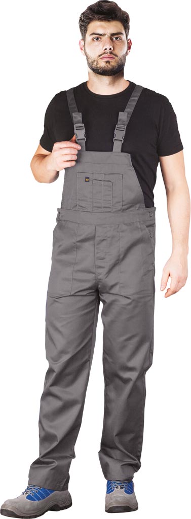 SPODNIE OCHRONNE OGRODNICZKI REIS YES-B; SZARY/STALOWY