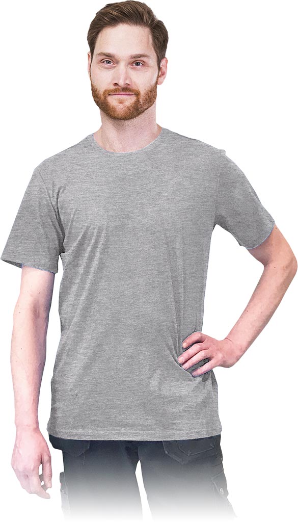 T-SHIRT MĘSKI REIS TSR-LONG; CIEMNOSZARY
