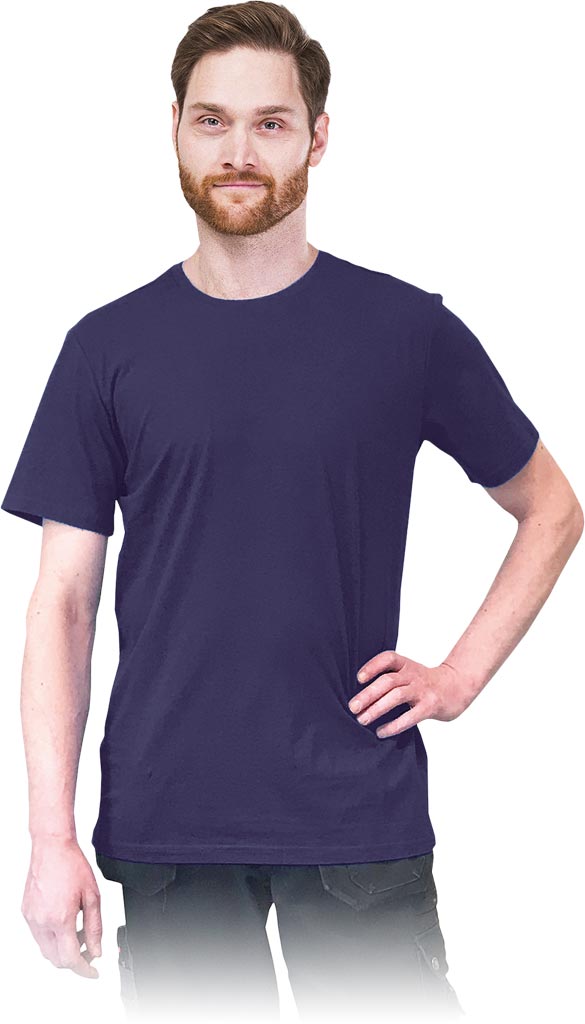 T-SHIRT MĘSKI REIS TSR-LONG; GRANATOWY