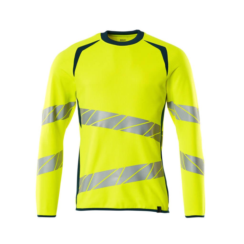 BLUZA MASCOT ACCELERATE SAFE 19084-781; ŻÓŁTY HI-VIS/CIEMNA PETROLOWY