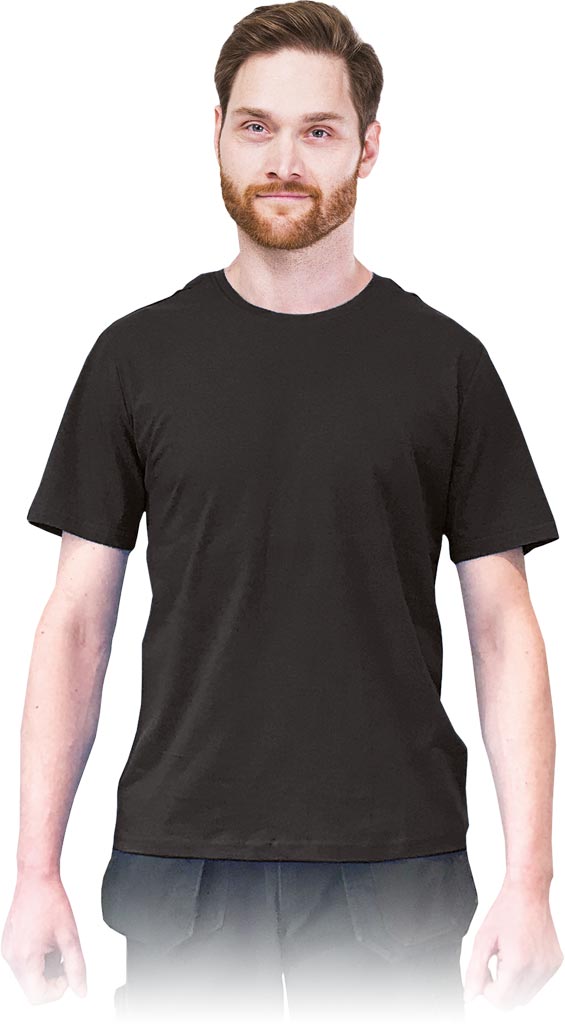 T-SHIRT MĘSKI REIS TSR-REGU; CZARNY