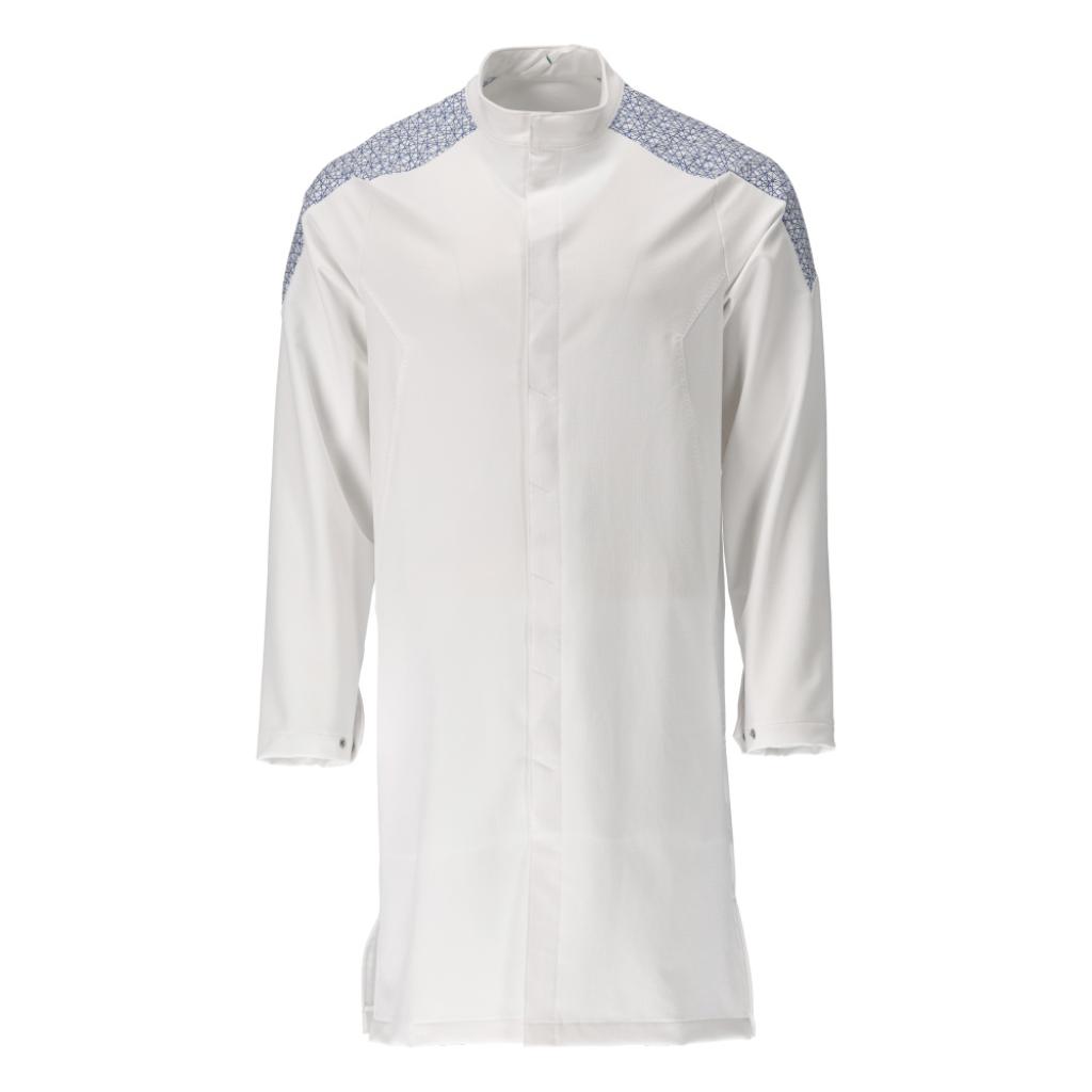 FARTUCH ROBOCZY, DŁUGI MASCOT FOOD & CARE 20154-511; BIEL/BŁĘKITNY