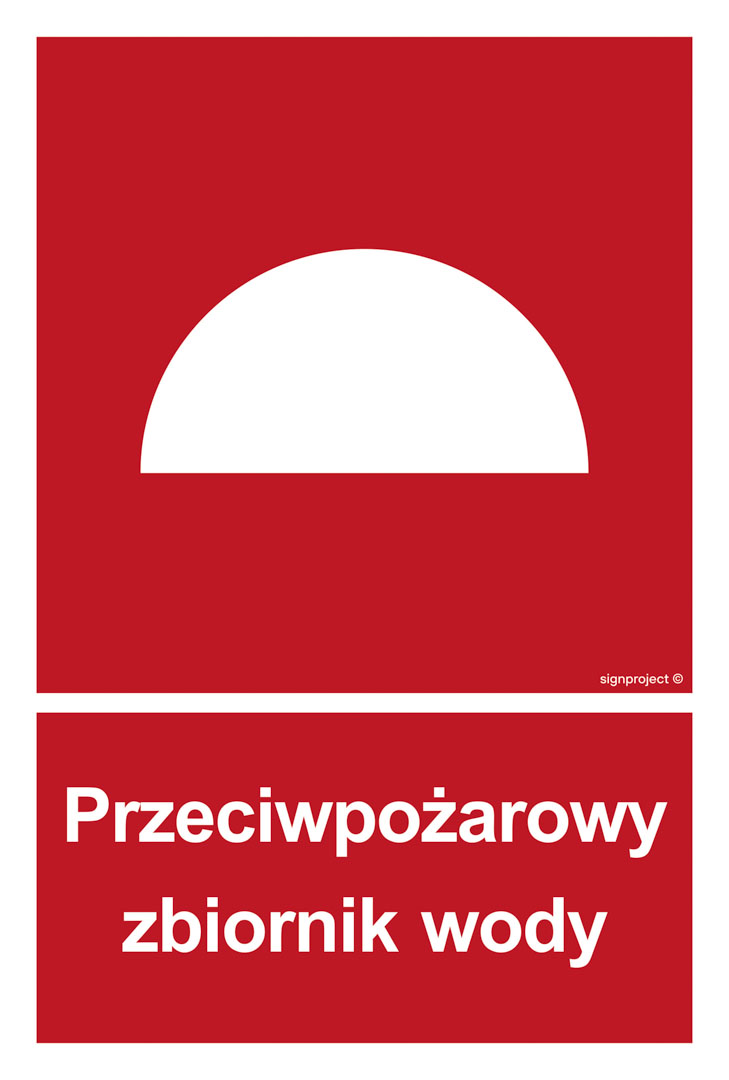 BB007 PRZECIWPOŻAROWY ZBIORNIK WODY, TS - PŁYTA TD FOTOLUMINESCENCYJNA; (350X518MM)