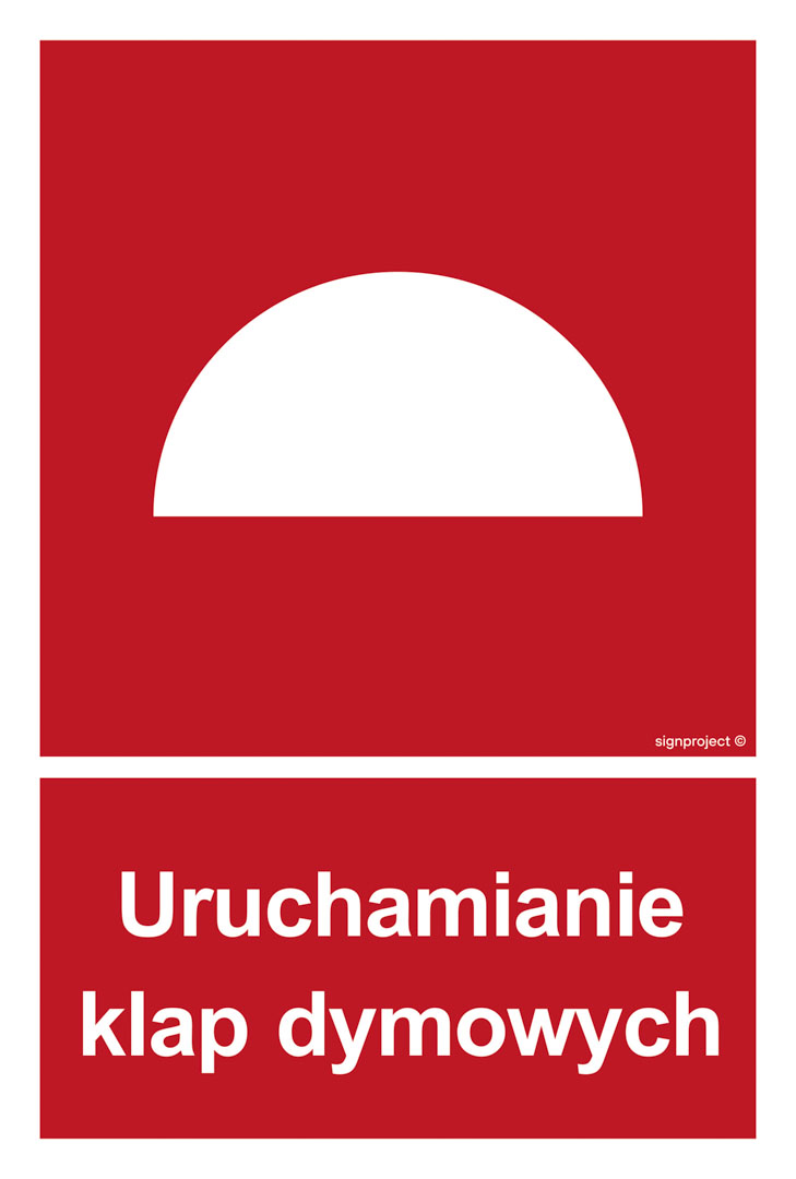 BB002 URUCHAMIANIE KLAP DYMOWYCH, TS - PŁYTA TD FOTOLUMINESCENCYJNA; (500X740MM)