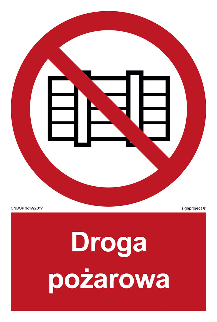 BB001 NIE ZASTAWIAĆ - DROGA POŻAROWA, TS - PŁYTA TD FOTOLUMINESCENCYJNA; (500X740MM)