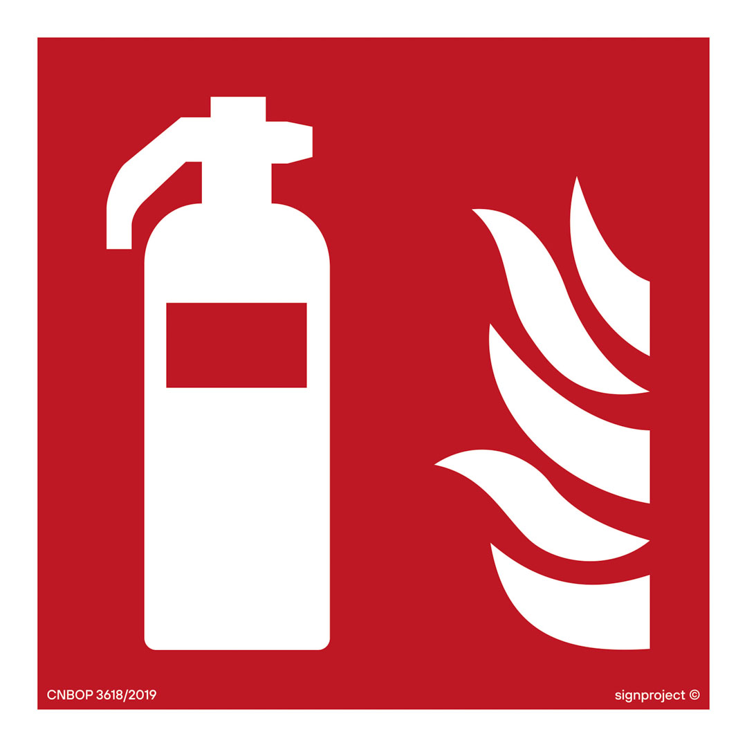 BF001 GAŚNICA, PN - PŁYTA PCV 1MM; (200X200MM)