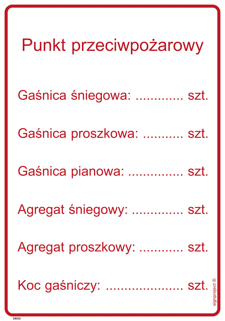 DB031 PUNKT PRZECIWPOŻAROWY, HN - PŁYTA ELASTYCZNA 0,4MM; (245X350MM)