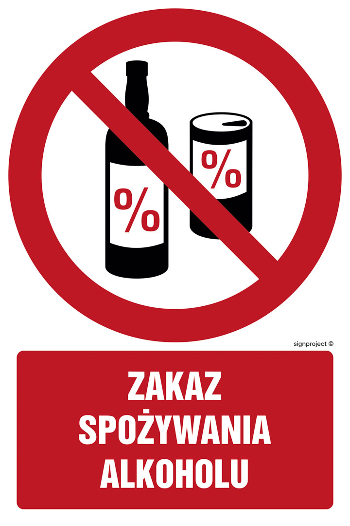 GC031 ZAKAZ SPOŻYWANIA ALKOHOLU, FN - FOLIA SAMOPRZYLEPNA; (250X375MM)