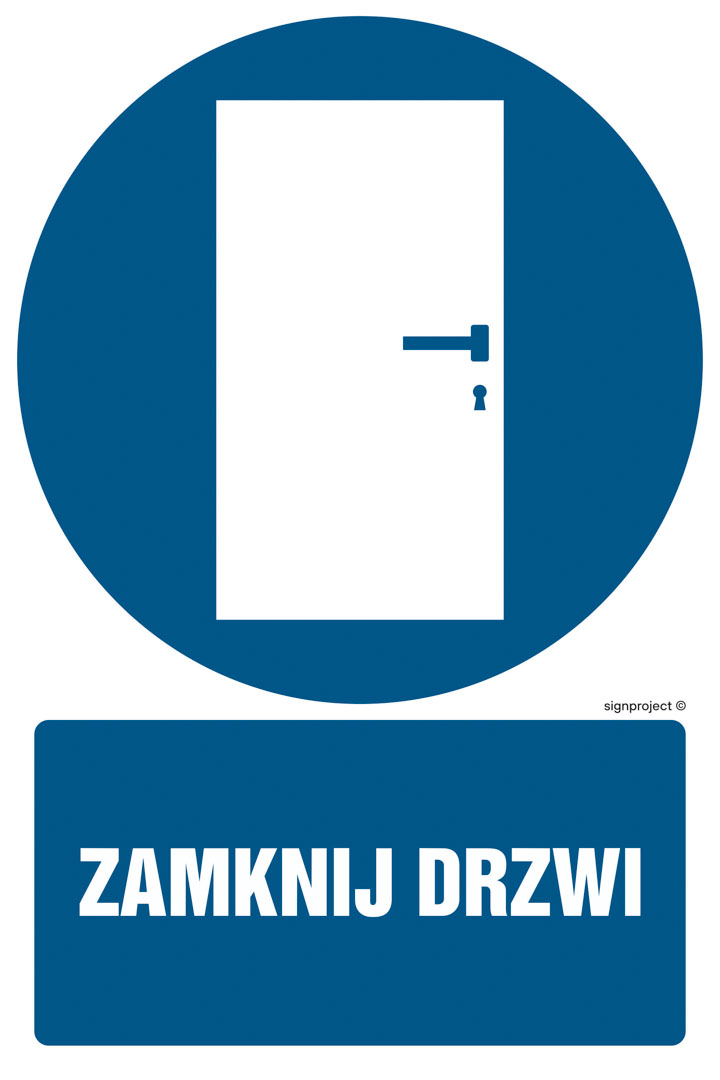 GL034 ZAMKNIJ DRZWI, FN - FOLIA SAMOPRZYLEPNA; (150X225MM)