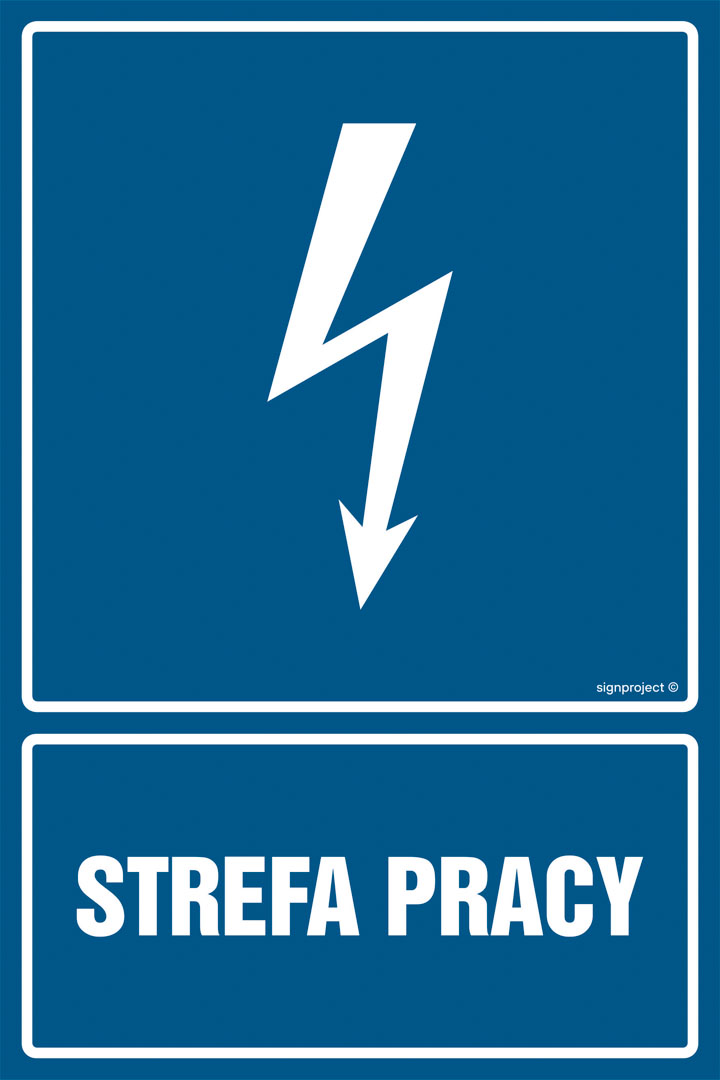 HG058 STREFA PRACY, PN - PŁYTA PCV 1MM; (75X100MM)