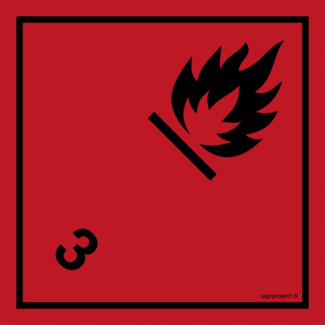 MB023 MATERIAŁY CIEKŁE ZAPALNE, FN - FOLIA SAMOPRZYLEPNA; (100X100MM)