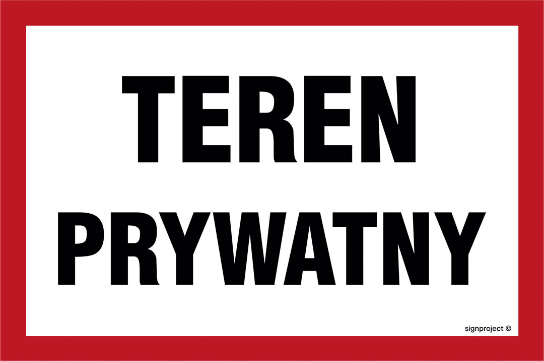 NC032 TEREN PRYWATNY, PN - PŁYTA PCV 1MM; (300X200MM)