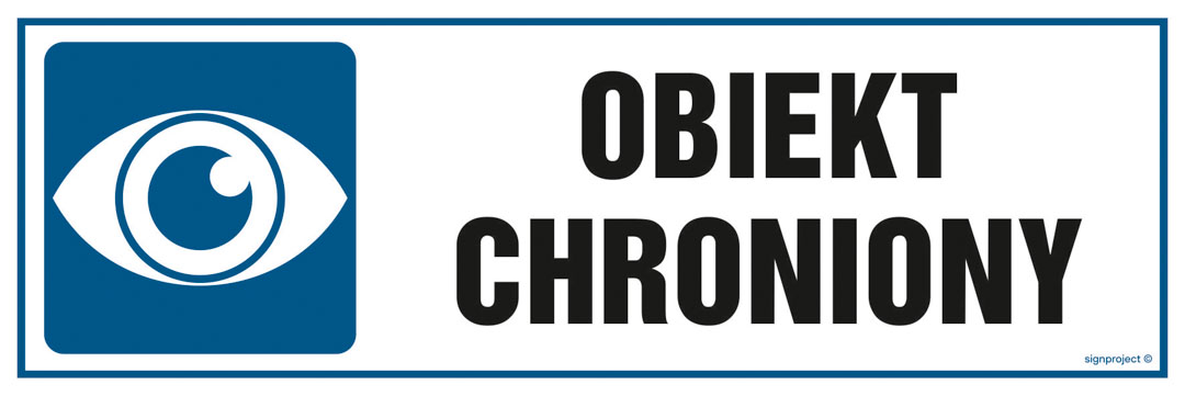 NC022 OBIEKT CHRONIONY, FN - FOLIA SAMOPRZYLEPNA; (150X50MM)