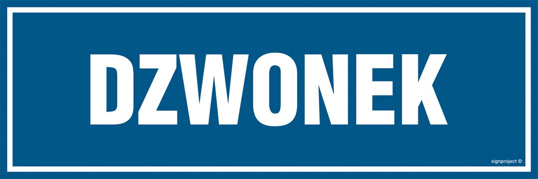 PA512 DZWONEK, PN - PŁYTA PCV 1MM; (300X100MM)