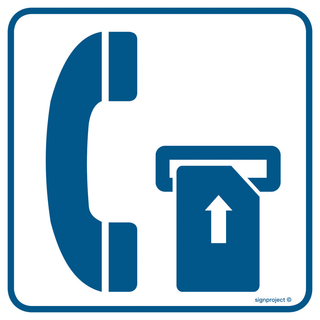 RA034 TELEFON NA KARTĘ MAGNETYCZNĄ, PN - PŁYTA PCV 1MM; (300X300MM)