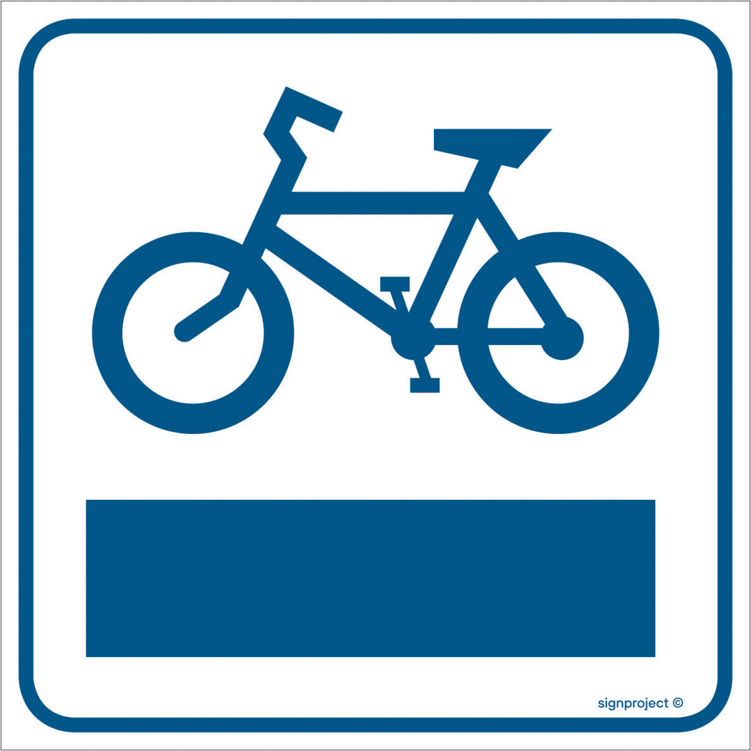 RA121 ŚCIEŻKA ROWEROWA, FN - FOLIA SAMOPRZYLEPNA; (150X150MM)