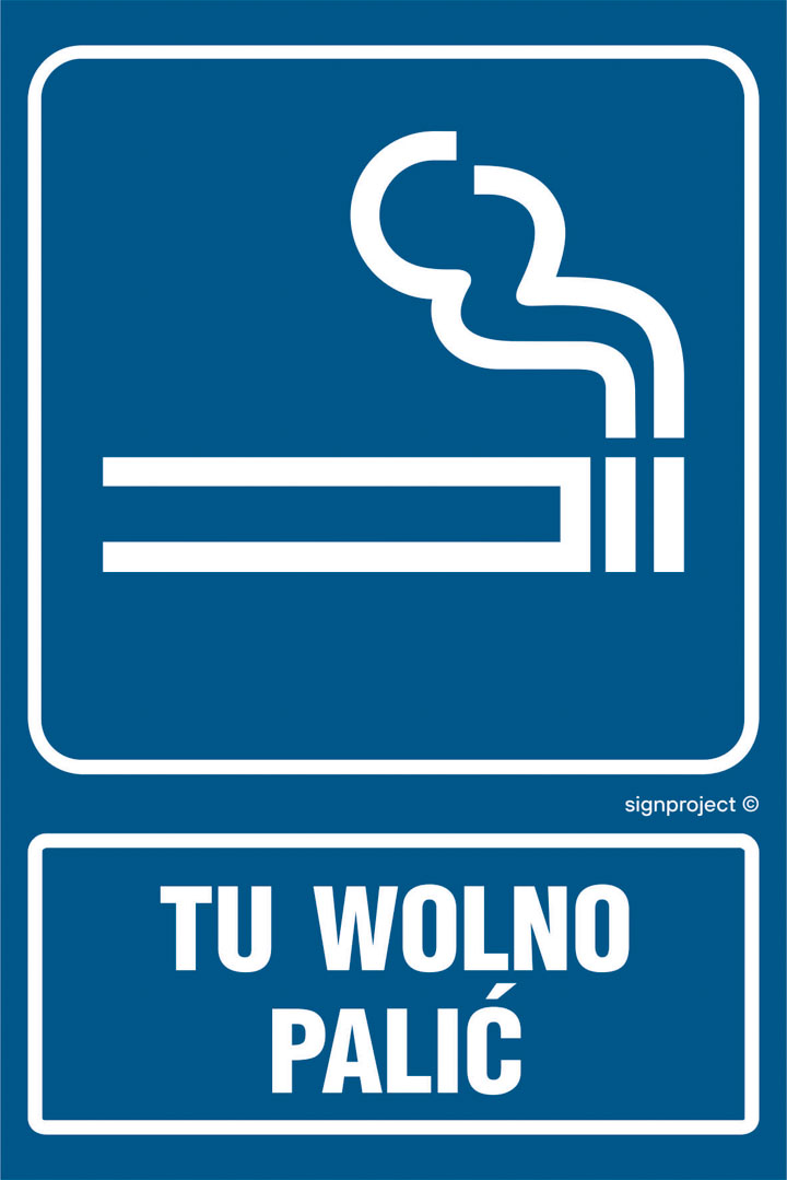 RB025 TU WOLNO PALIĆ, FN - FOLIA SAMOPRZYLEPNA; (100X150MM)