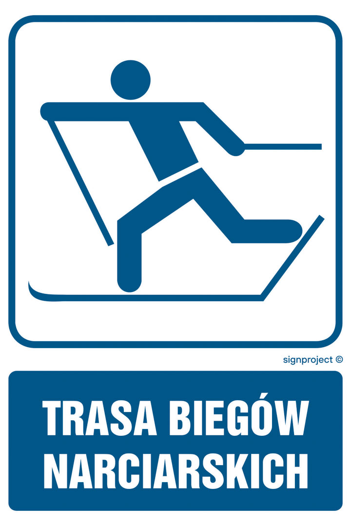 RD013 TRASA BIEGÓW NARCIARSKICH, PN - PŁYTA PCV 1MM; (350X525MM)