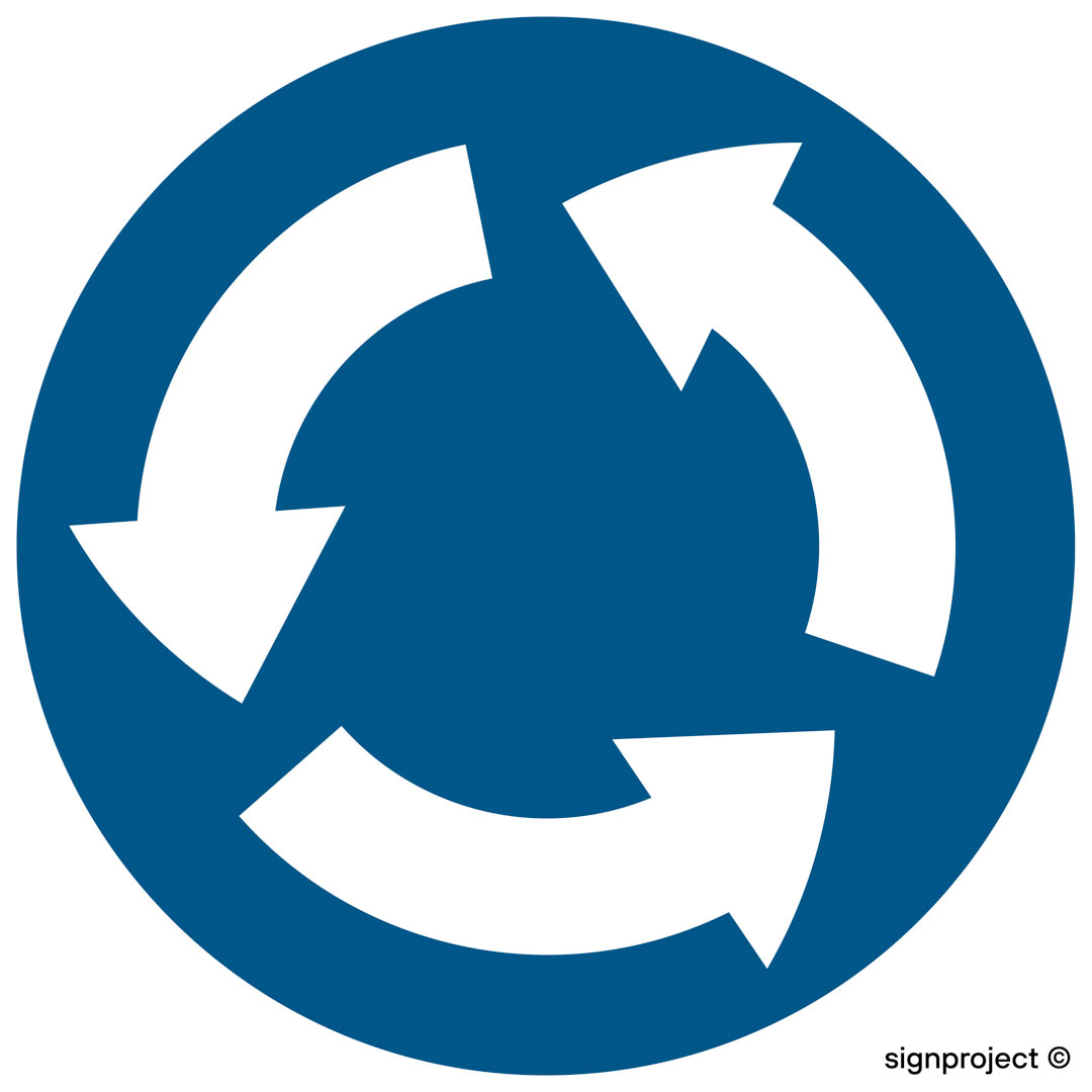 SA018 RUCH OKRĘŻNY, FO - FOLIA ODBLASKOWA; (300X300MM)