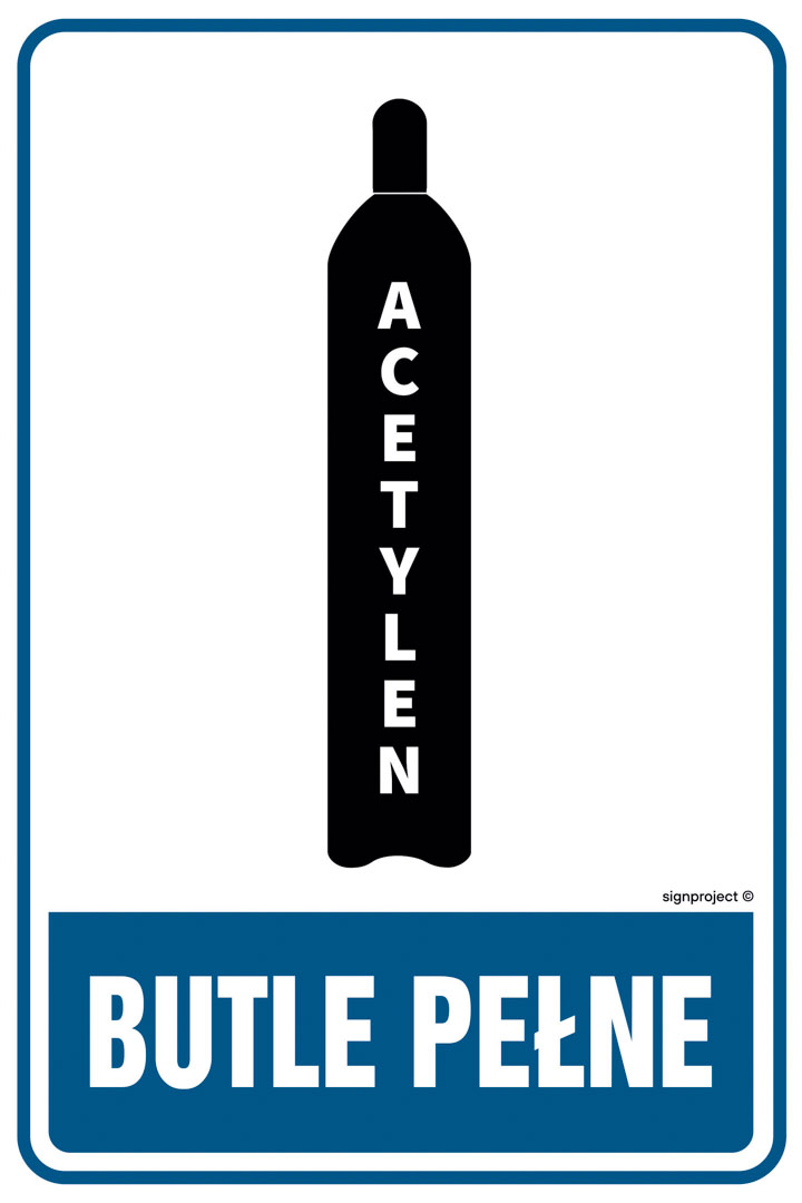 JD006 BUTLE PEŁNE - ACETYLEN, PN - PŁYTA PCV 1MM; (350X525MM)